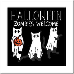 Halloween Cats Posters and Art